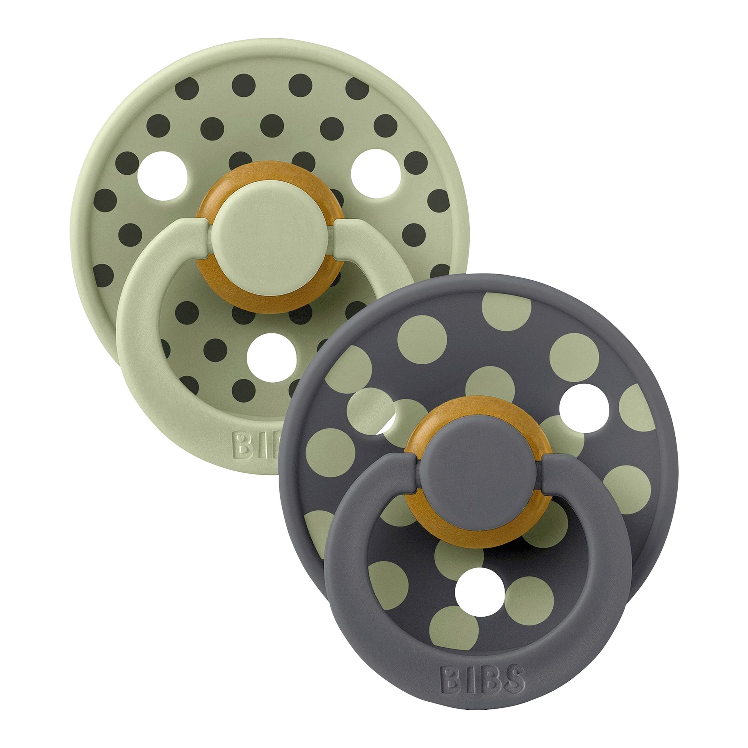 Bibs 2er-Pack Polka Collection Schnuller Latex, 0-6M