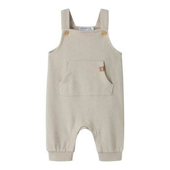 Sweat-Latzhose mit Bauchtasche Struktur