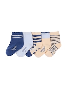 5er-Pack Baby Socken mit Streifen
