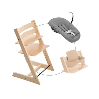 Bundle Treppenhochstuhl inkl. Newbornset Deep Grey & Babyset
