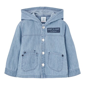Jeans-Hemd mit Kapuze