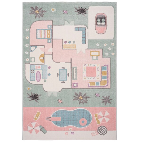 Tapis Enfant Maui Kids Motif Lama Alpaga – Découpé Main, Velours Doux – 5 Tailles – Oeko-Tex, Antistatique