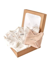 Bio-Kollektion: Baby-Set aus Strampler & 2 Bodys