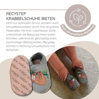 Kinderschuhe RecyStep Maus grau