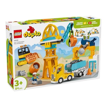 10476 Baustelle mit Baufahrzeugen - 3-in-1-Set