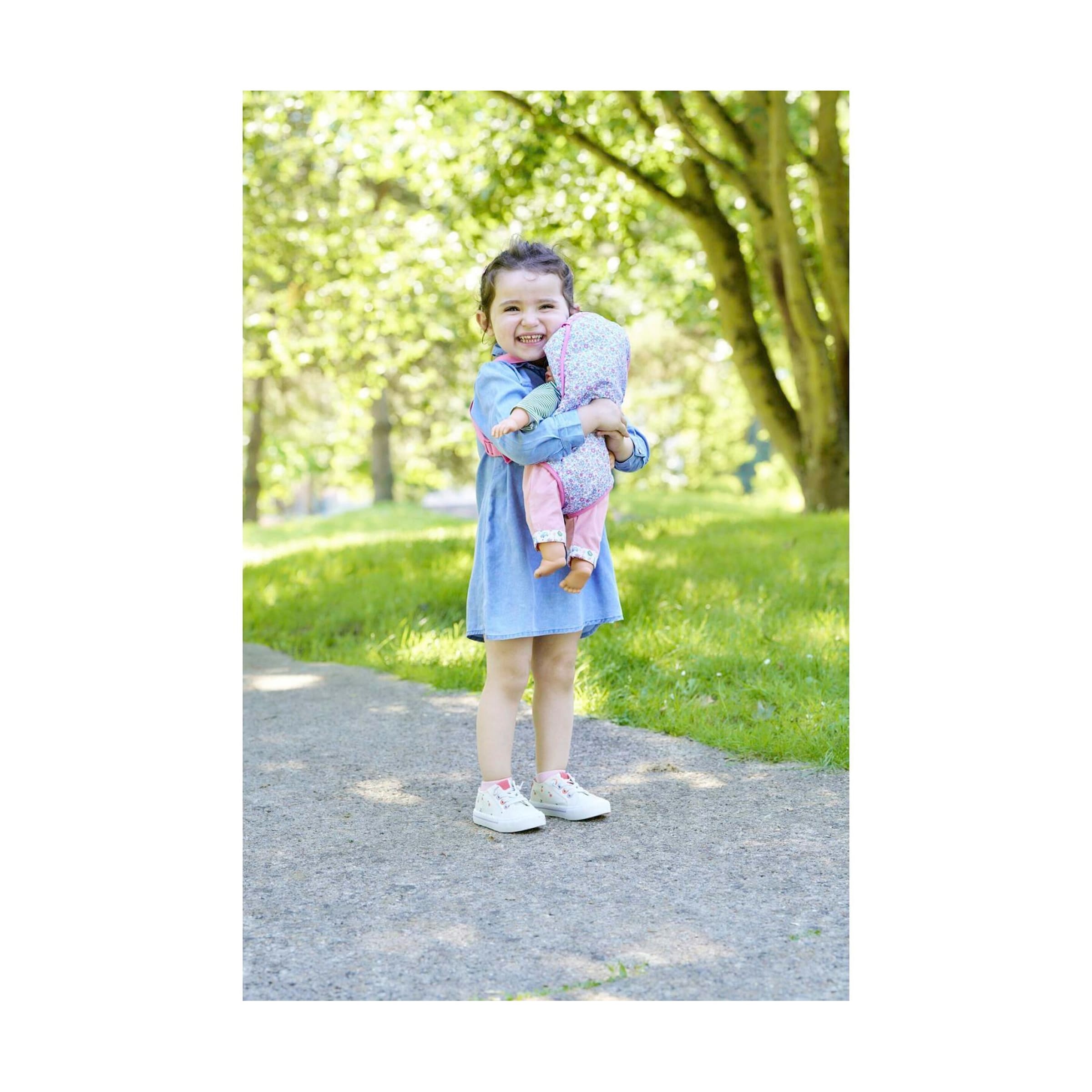 Puppen Tragesitz 36-42cm floral