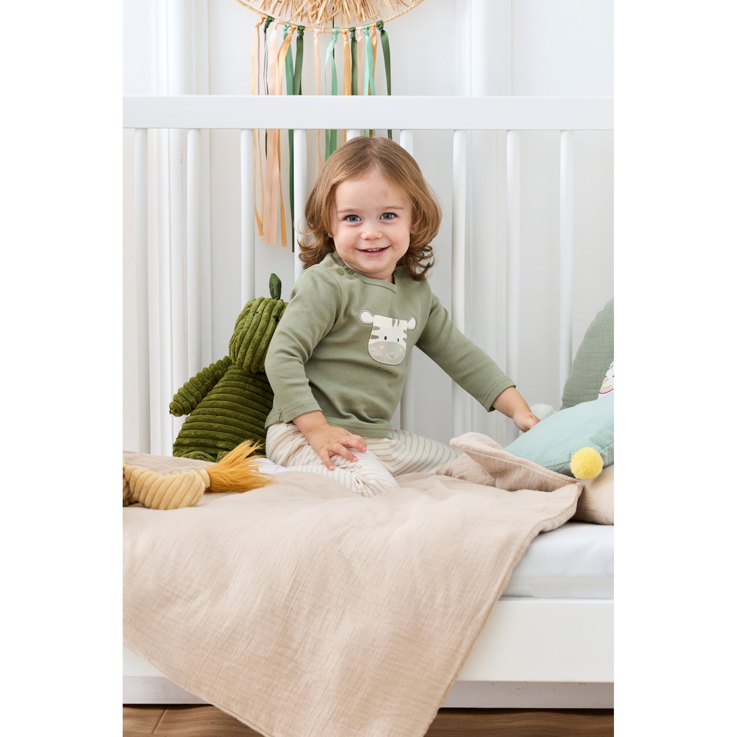 Thumbnail - Bornino Sunny Adventure Shirt langarm Zebra