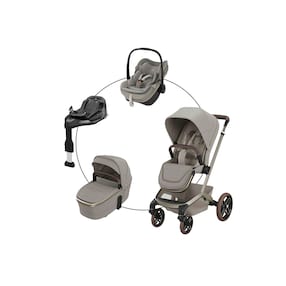 Kombikinderwagen Fame Travel-Set ink. Babyschale Pebble Slide Pro und Isofix-Basis Familyfix Slide Pro
