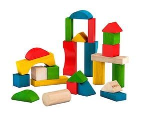 Bunte Holzbausteine, 25 Teile