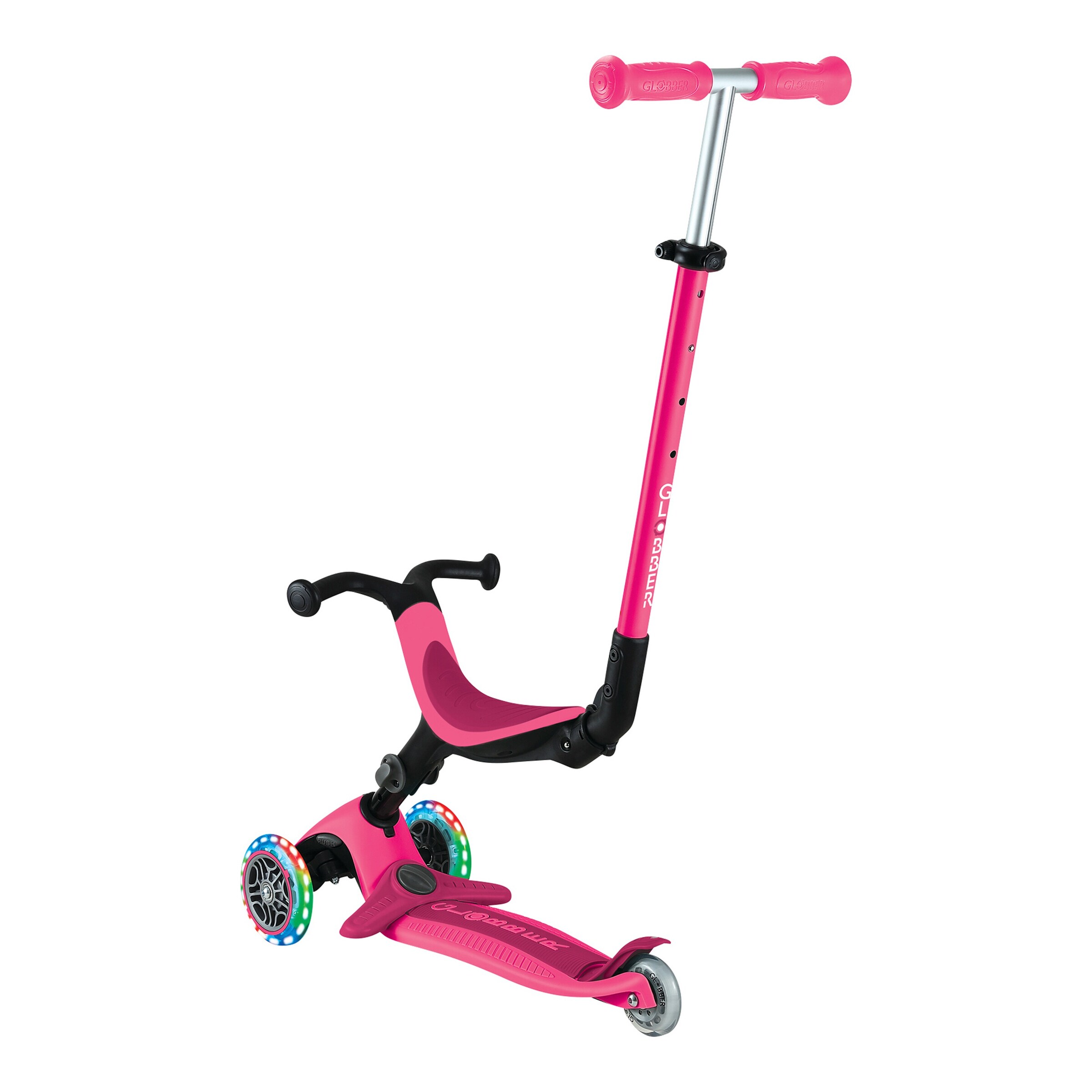 Scooter 3in1 Go-Up active mit Leuchtrollen
