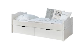 Einzelbett "Leni" 100x200 Kiefer Weiß