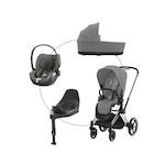 Produkt Kombikinderwagen PRIAM Travel-Set inkl. Babyschale Cloud T i-Size und Isofix-Basis Base T