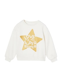 Mädchen Sweatshirt mit Print Basics