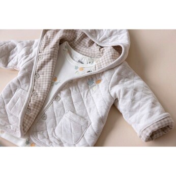 Wendejacke mit Kapuze gequiltet