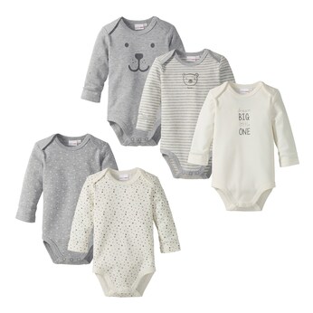 5er-Pack Bodys langarm 