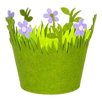 Vilten bloempot
