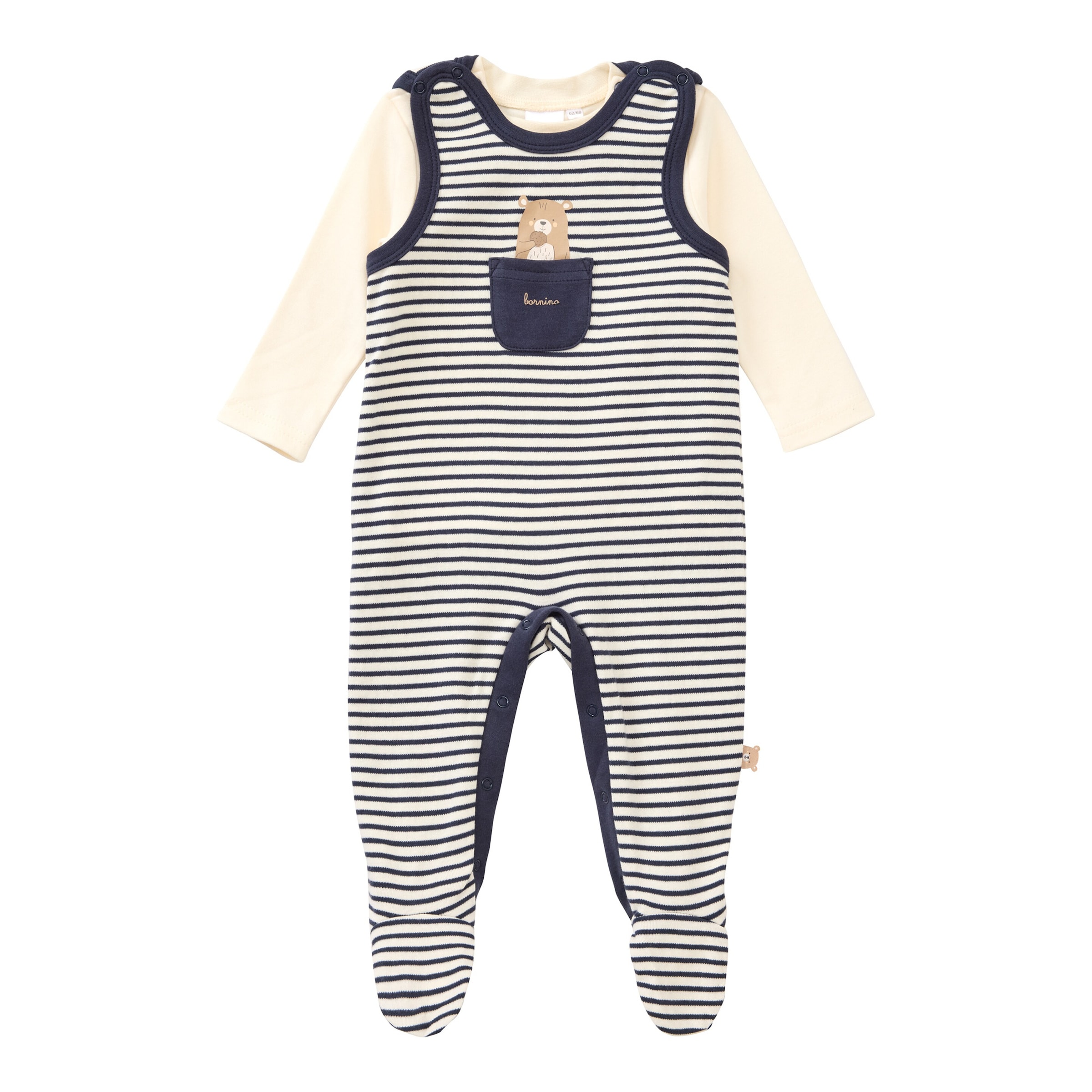 Bornino Lieblinge Strampler-Set 2-tlg. mit Shirt Ringel