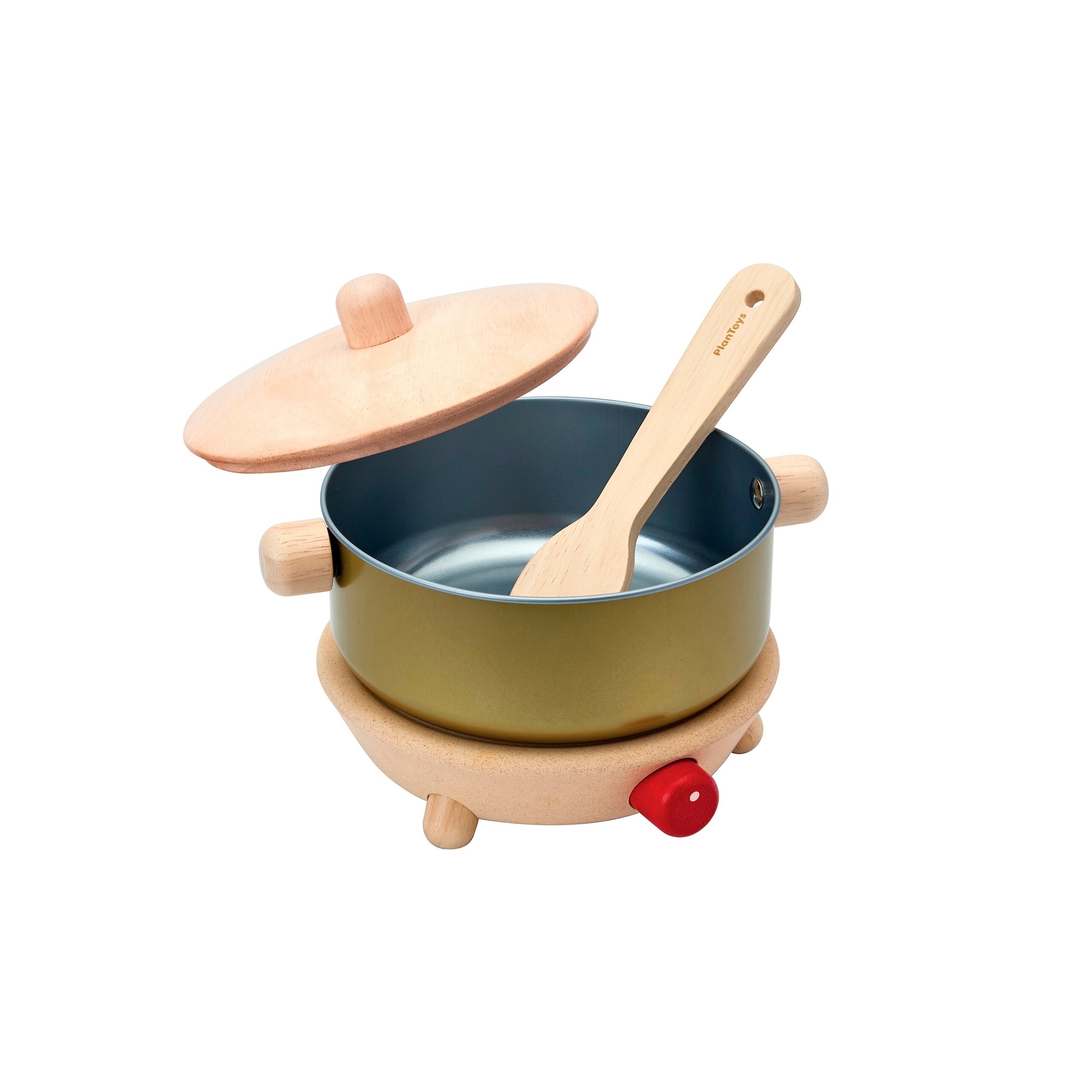 Plantoys Kochtopf mit Kochplatte Spiel-Set