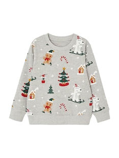 Jungen Weihnachts-Sweatshirt mit lustigem Print