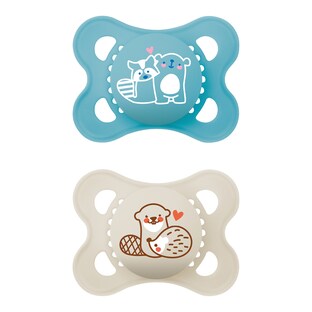 Lot de 2 sucettes en silicone Original, 0-6M