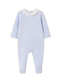 Bio-Kollektion: Baby Samt-Strampler