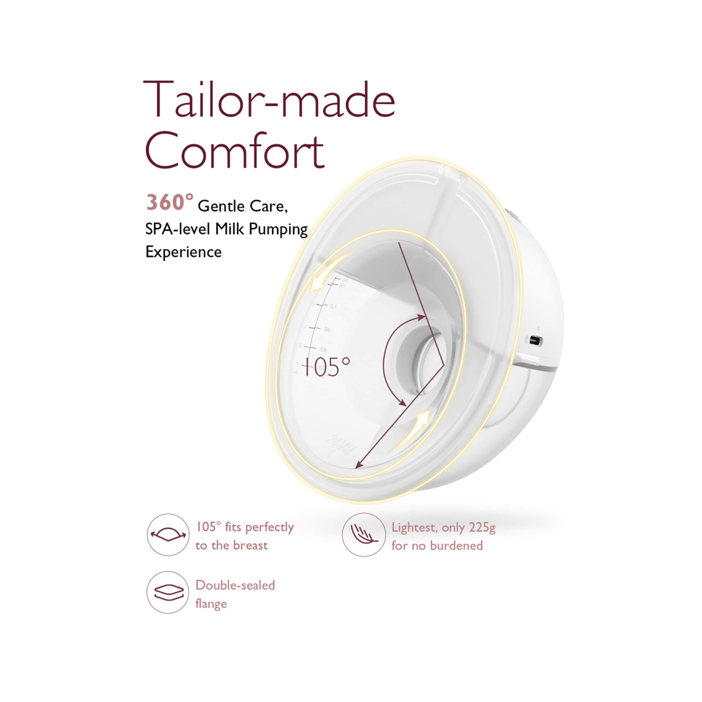 Elektrische Doppelmilchpumpe M5, tragbar