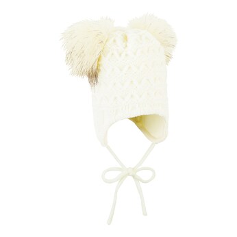 Winter-Strickmütze Fake Fur
