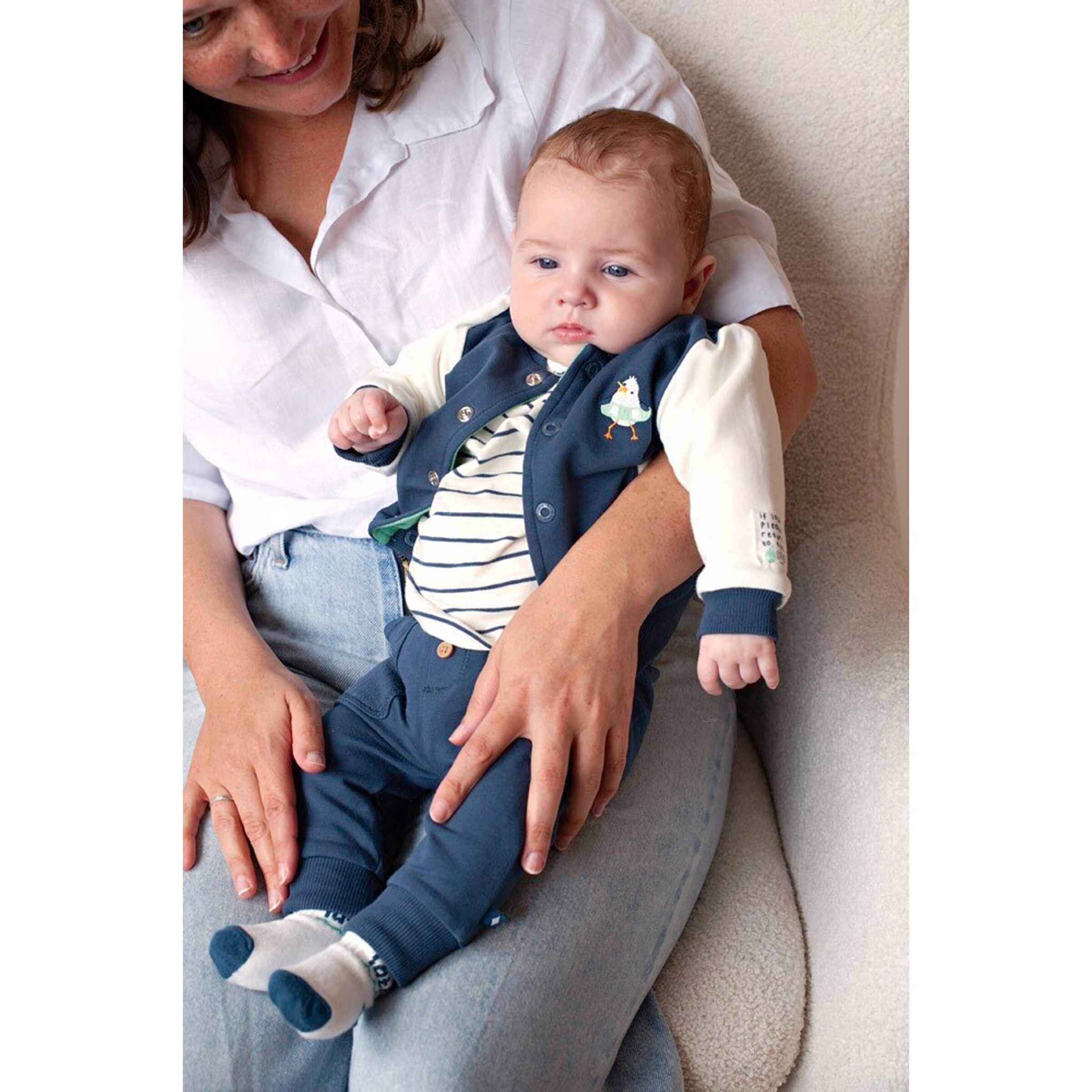 Shirt langarm Ringel Möwe