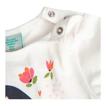 Shirt langarm Mädchen Bär