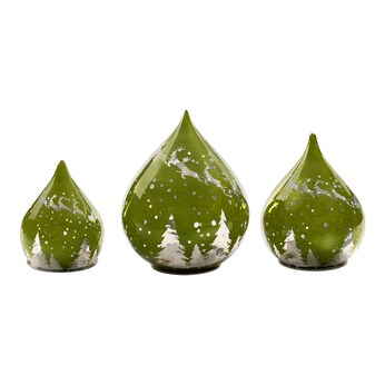 Led-decofiguur "Druppels winterbos", 3 stuks