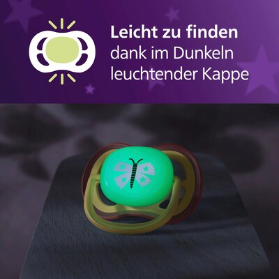 2er-Pack Schnuller ultra air Nighttime, 0-6M