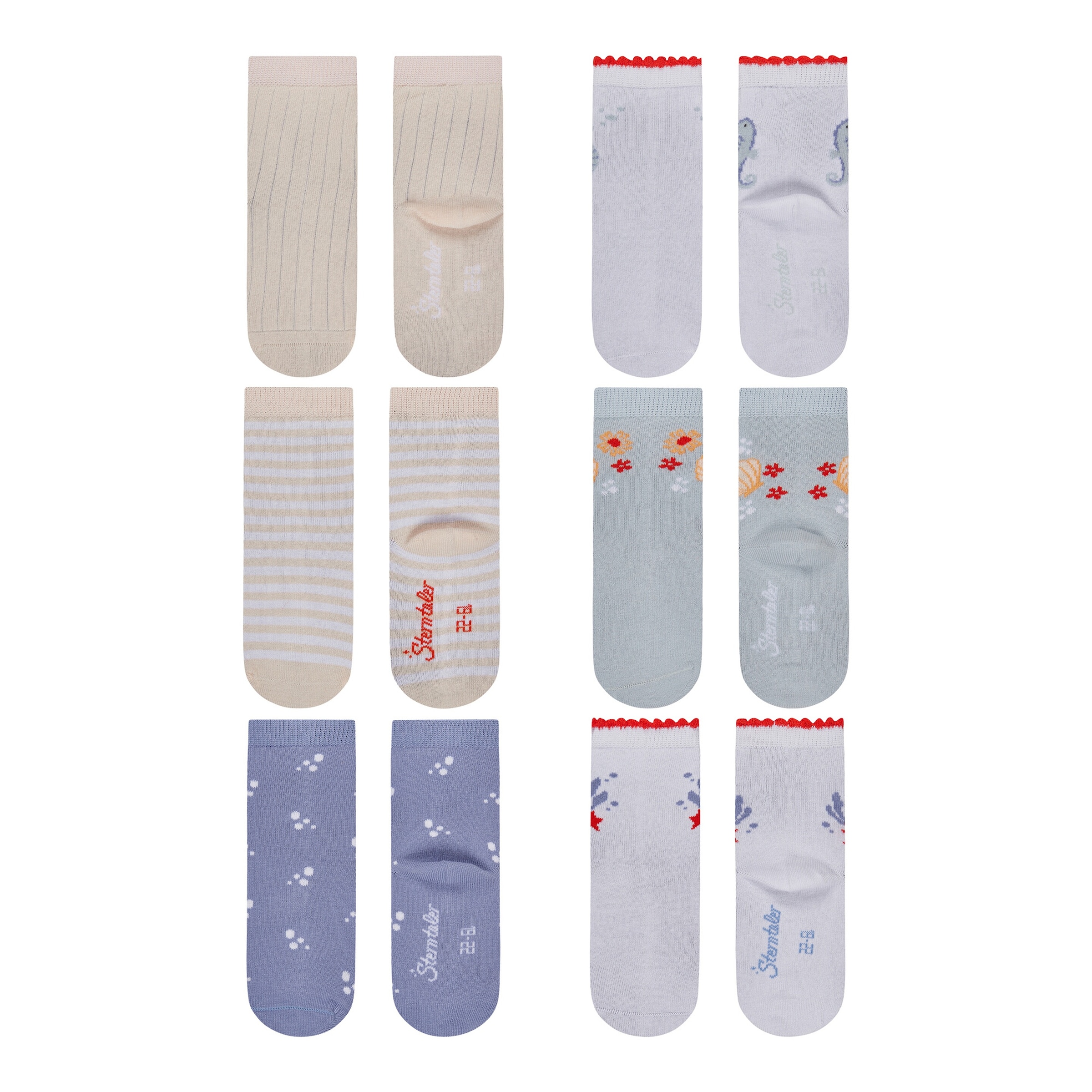 Sterntaler 6er-Pack Socken Ozean