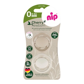 Lot de 2 sucettes Cherry Newborn, taille 0