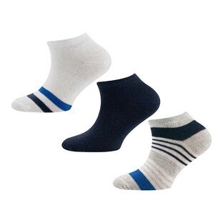 3er-Pack Sneakersocken Ringel