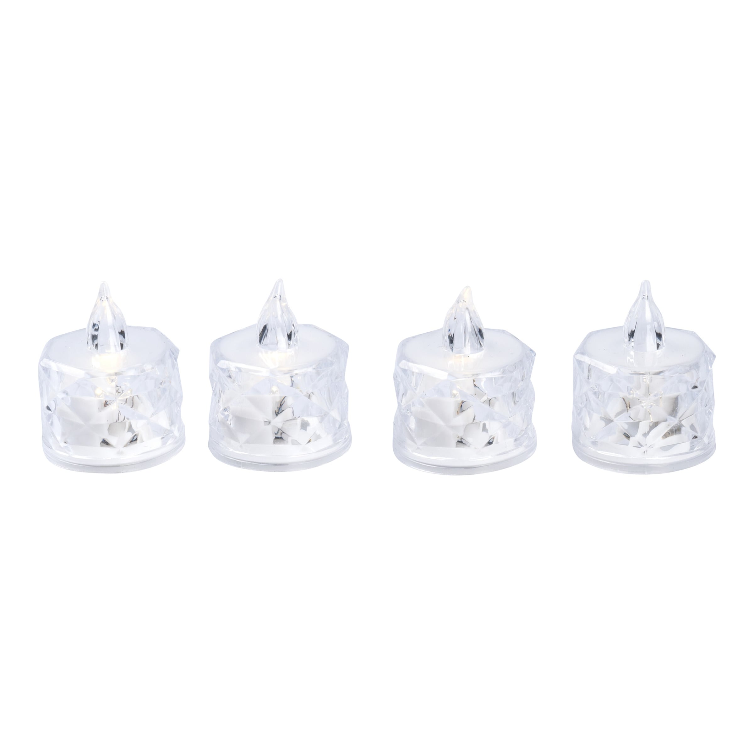 LED-Teelichter „Diamond“, 4 Stück