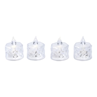 Led-theelichtjes “Diamond”, 4 stuks