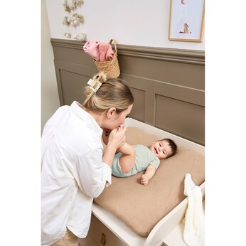 2er-Pack Wickelauflagenbezug Frottee 85x75 cm