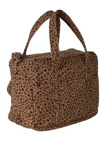 Bio-Kollektion: Wickeltasche mit Leoprint  mit Recycling-Polyester