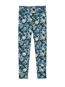 Mädchen Sportleggings mit exotischem Blumenprint