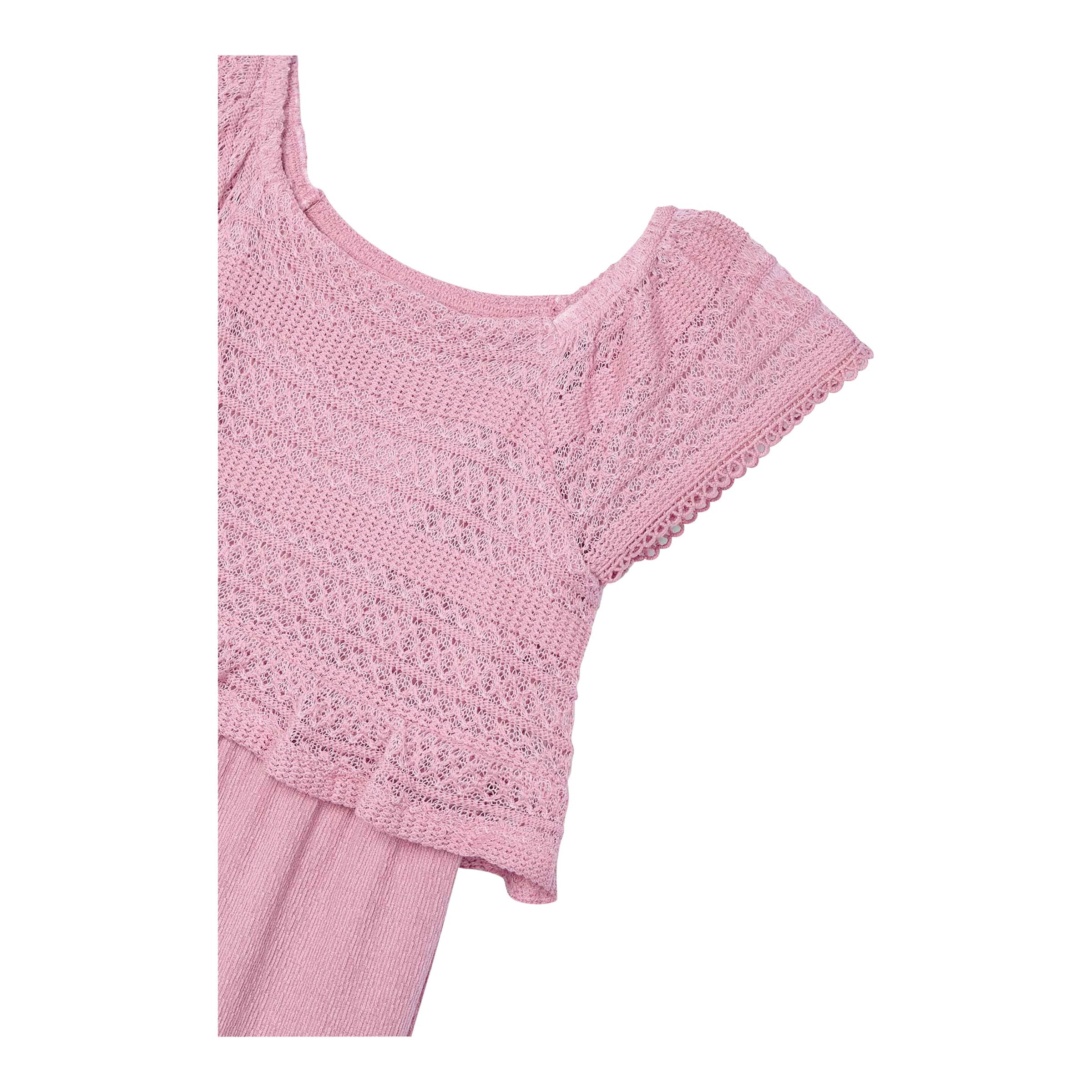 Häkel-Jumpsuit 2in1 Rippqualität