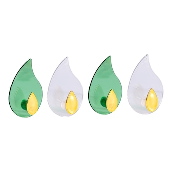 Wandhaken “Blaadjes“, 4 stuks