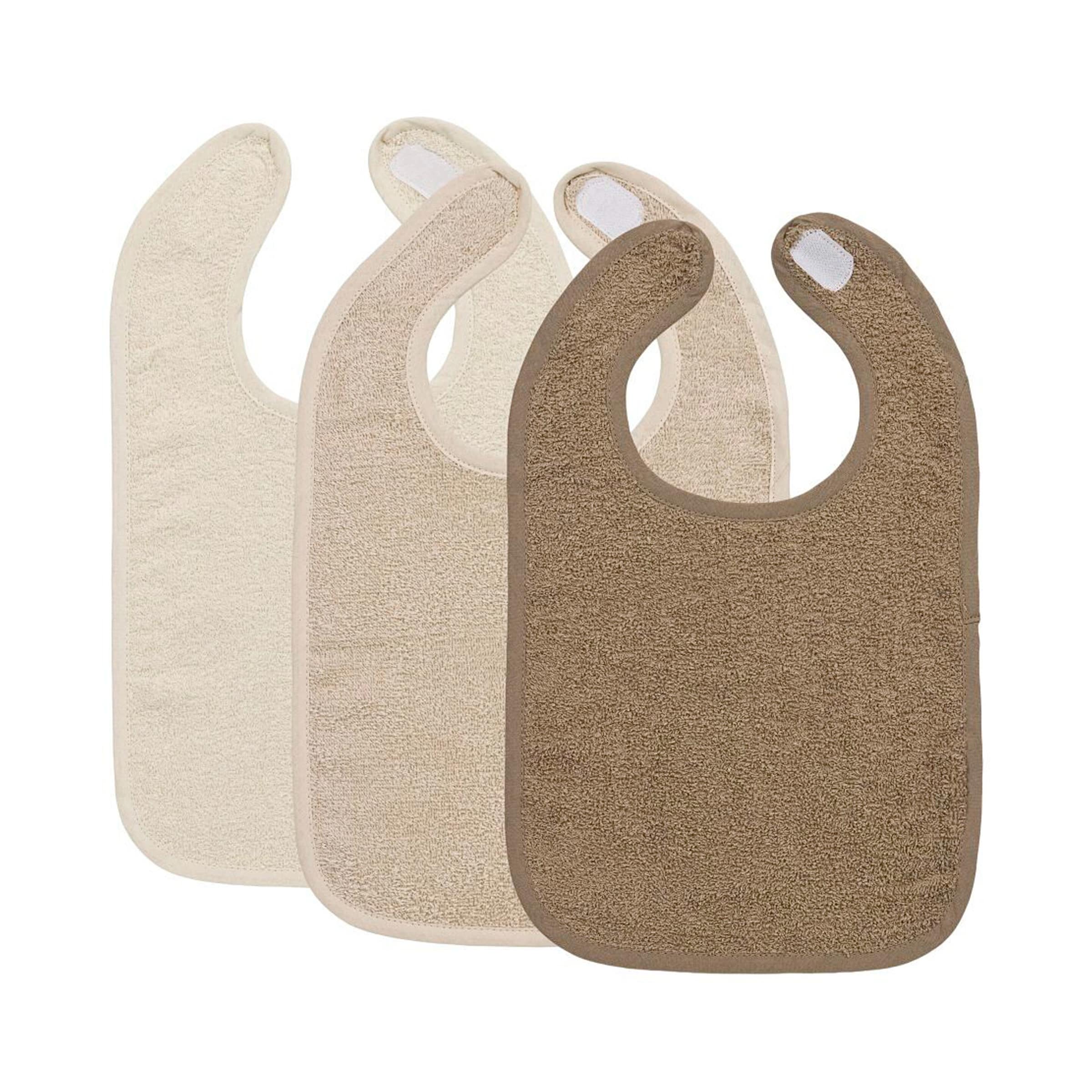 Meyco Baby 3er-Pack Klettlätzchen