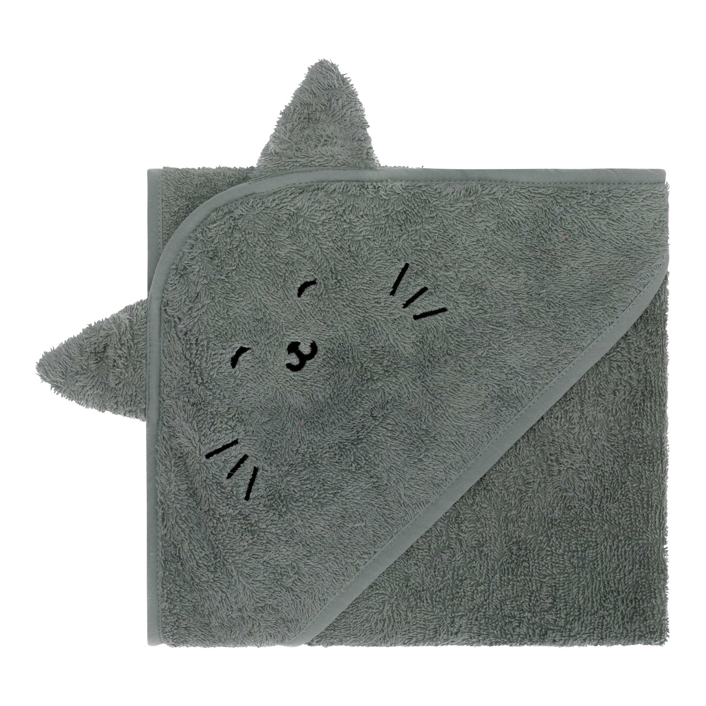 Fillikid Kapuzenbadetuch 75x75 cm gruen