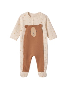 Baby Strampler mit großer Windelöffnung
