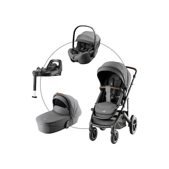 Kombikinderwagen SMILE 5Z STYLE Travel-Set inkl. Babyschale BABY-SAFE PRO i-SIZE und Isofix-Basis VARIOBASE 5Z