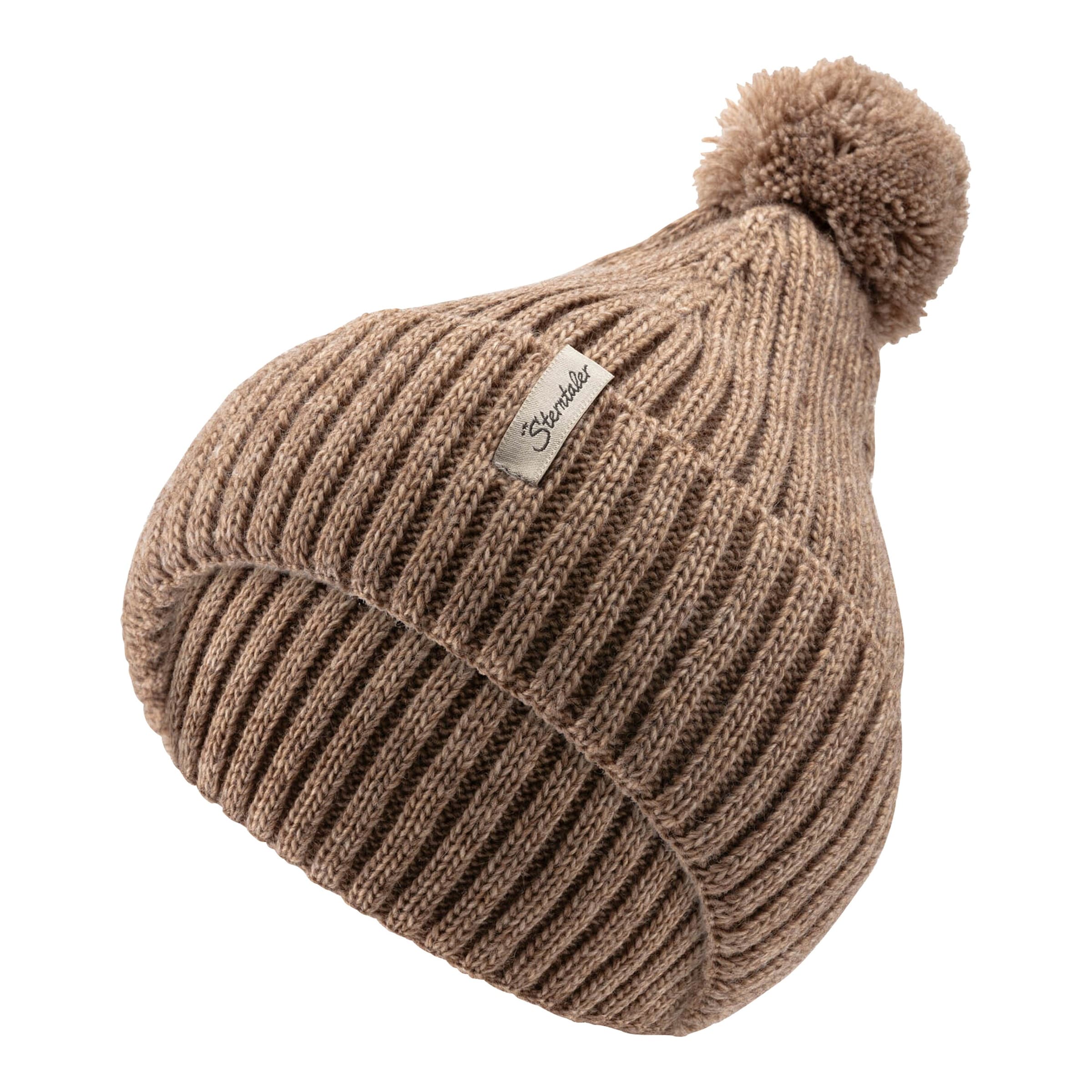 Sterntaler Winter-Strickmütze Bommel