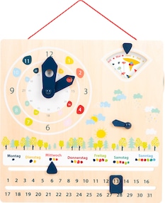 Lernuhr mit Kalender Educate