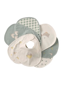 Bio-Kollektion: 7er-Pack Baby-Lätzchen, Klett