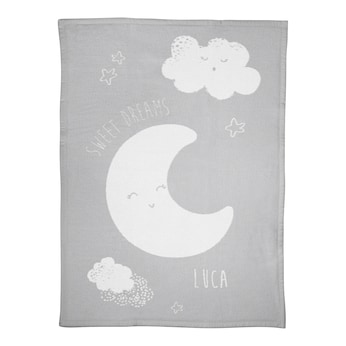 Babydecke Unicade mit Namen 75x100 cm