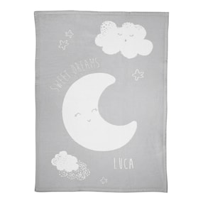 Babydecke Unicade mit Namen 75x100 cm
